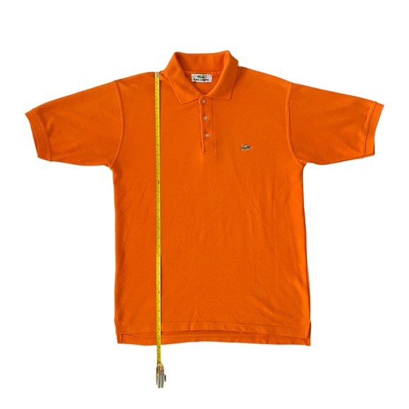 Lacoste Mens Short Sleeve Orange Polo Shirt Size 7 XXL Casual Classic Fit Preppy - Picture 5 of 9